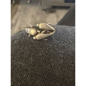 Vintage Sterling Silver 925 Dolphin Wrap Ring Size 6 #357